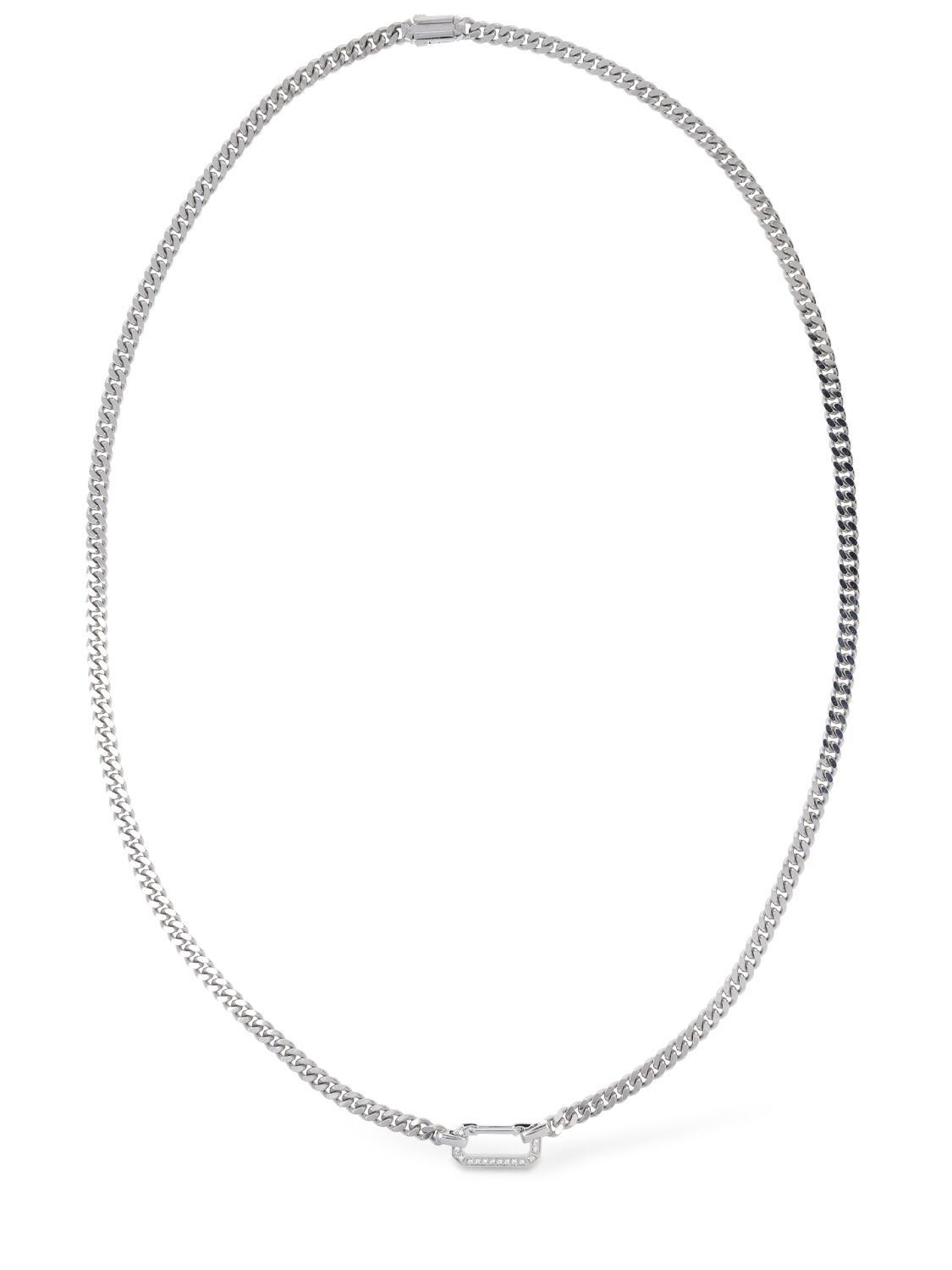 Eéra 18k Gold Dimitri Long Necklace In Silver