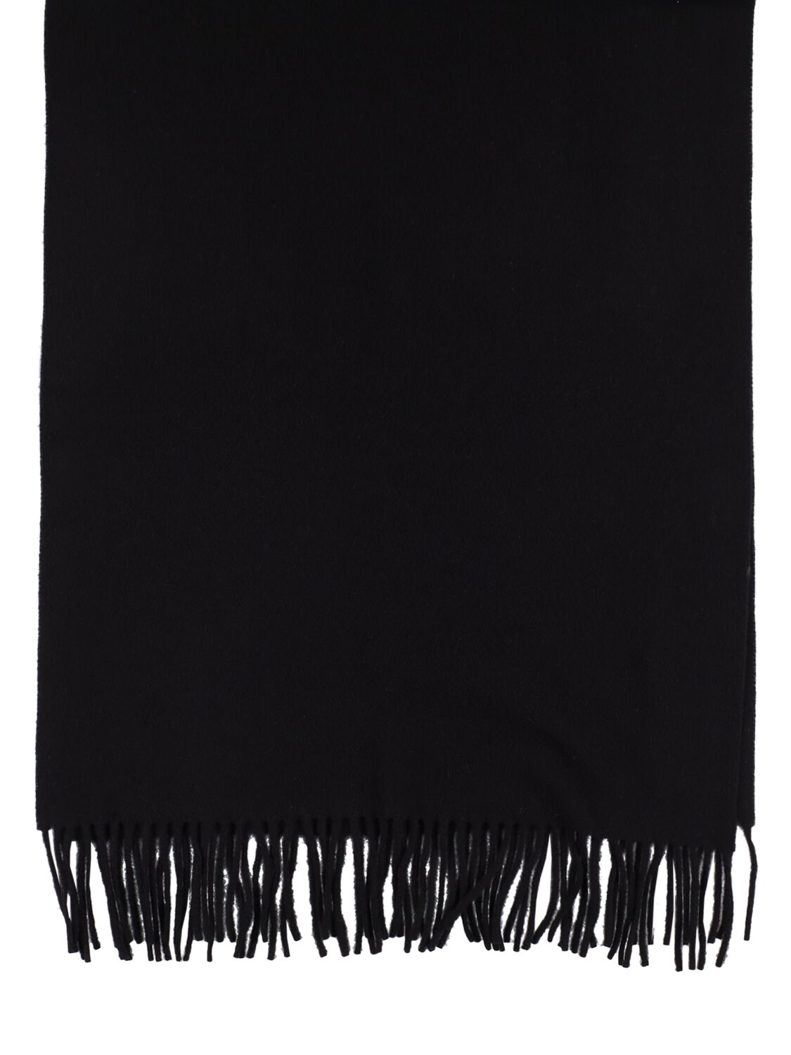 Shop Totême Classic Wool Scarf In Black