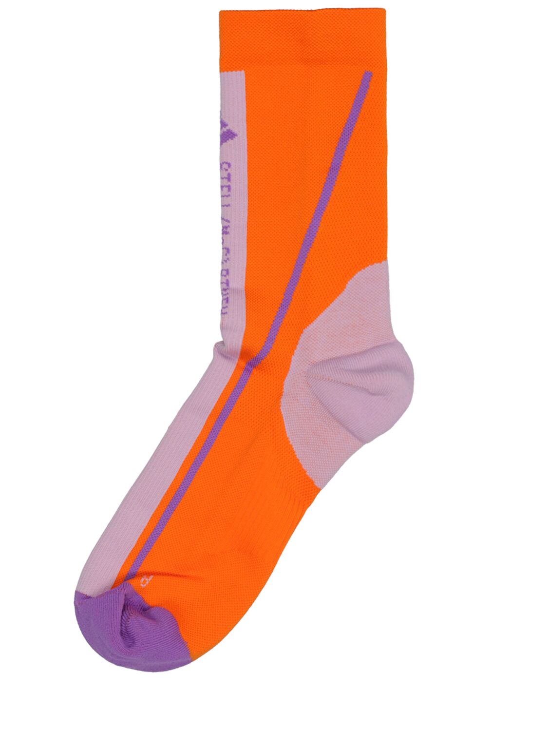 Shop Adidas By Stella Mccartney Asmc Crew Socks In Orange