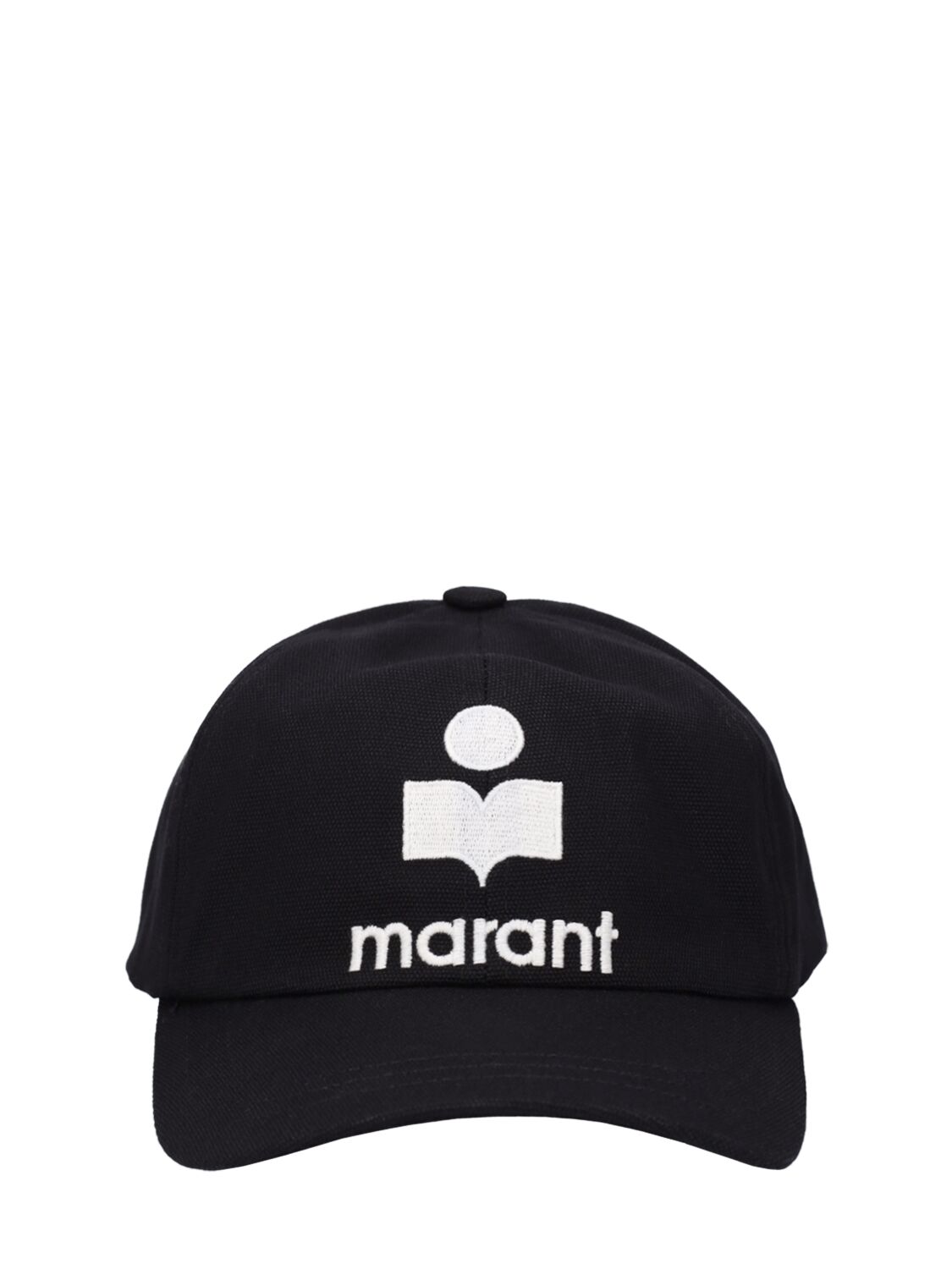 Isabel Marant Tyron Cotton Cap In Black,ecru