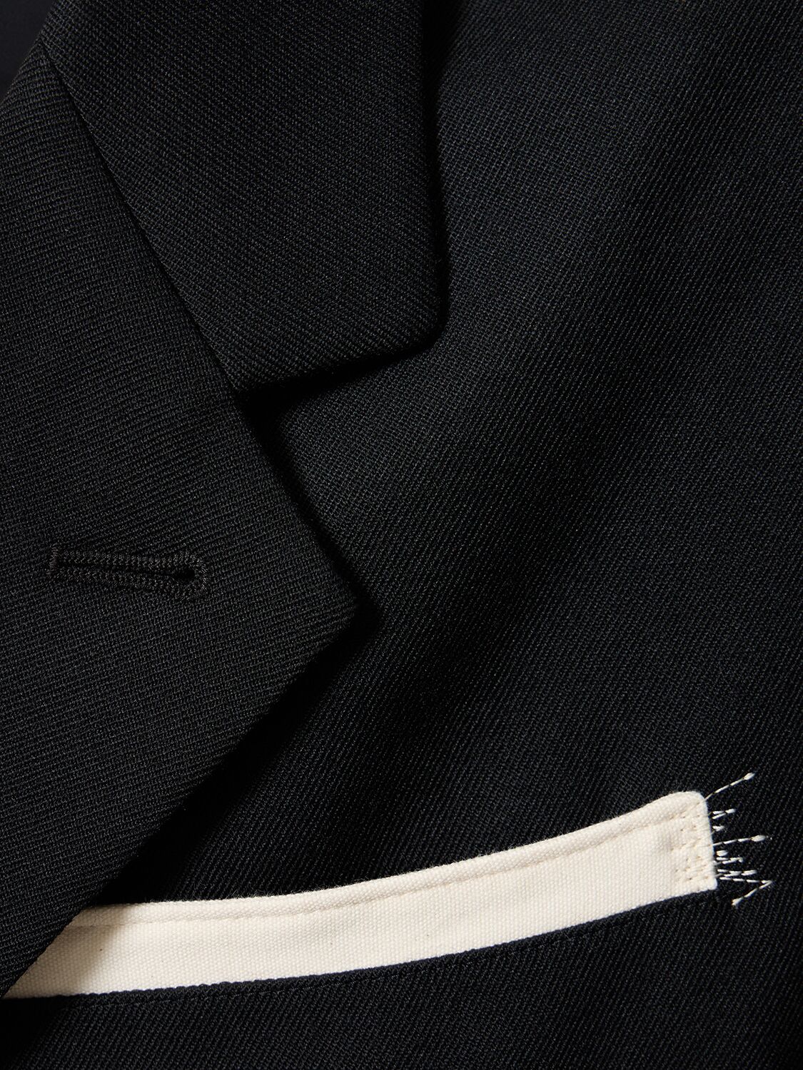Shop Yohji Yamamoto Wool Gabardine Blazer In Black