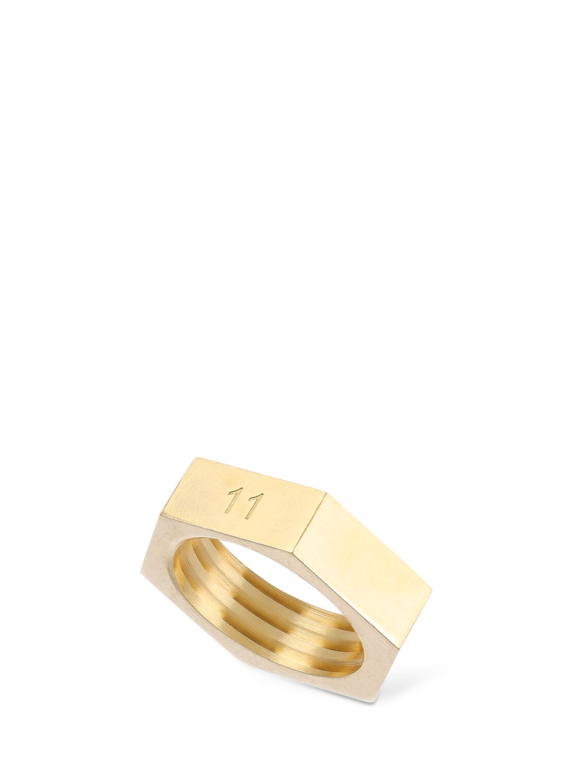 Maison Margiela Bolt & Nut Ring In Gold