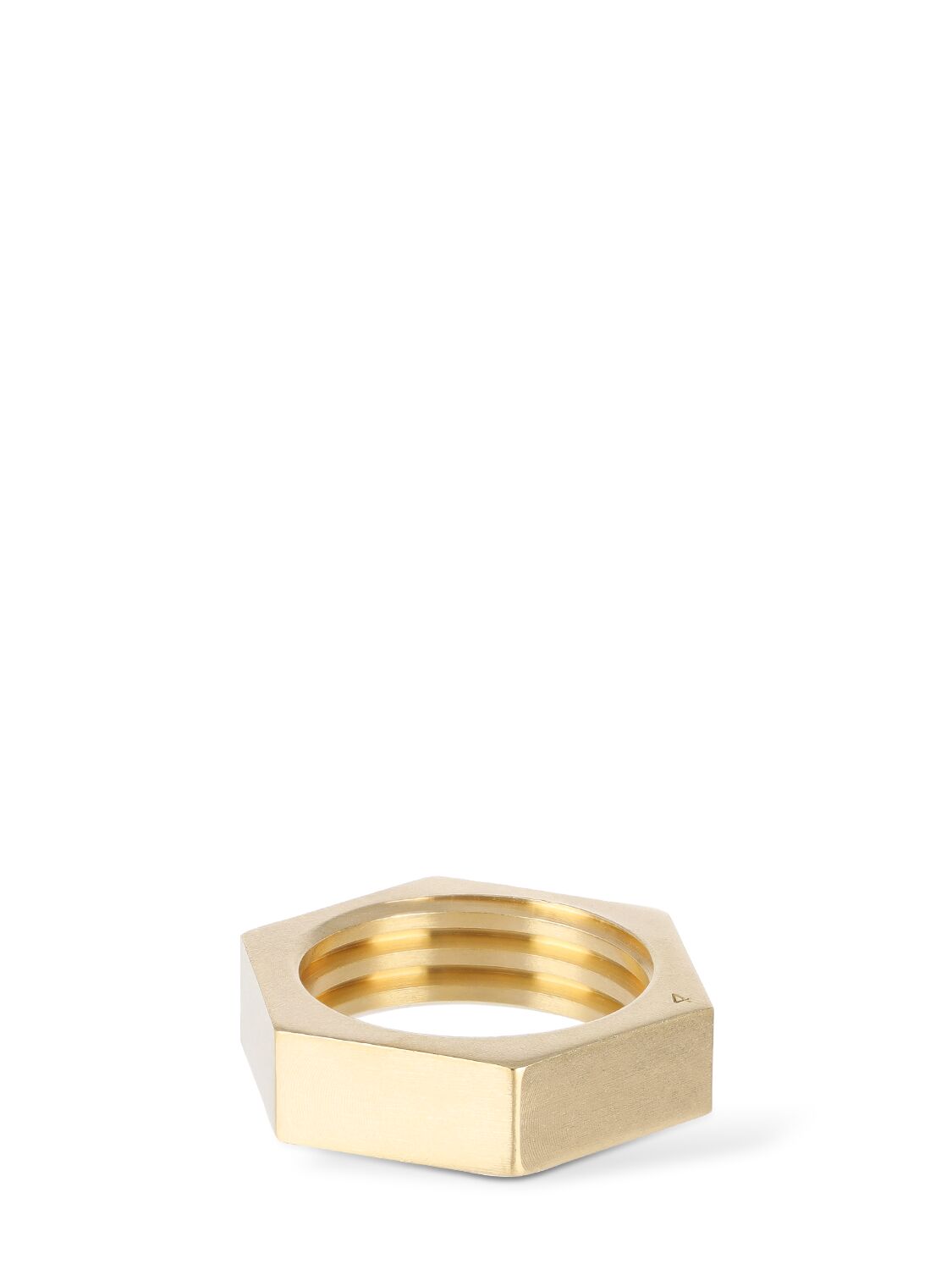 Shop Maison Margiela Bolt & Nut Ring In Gold