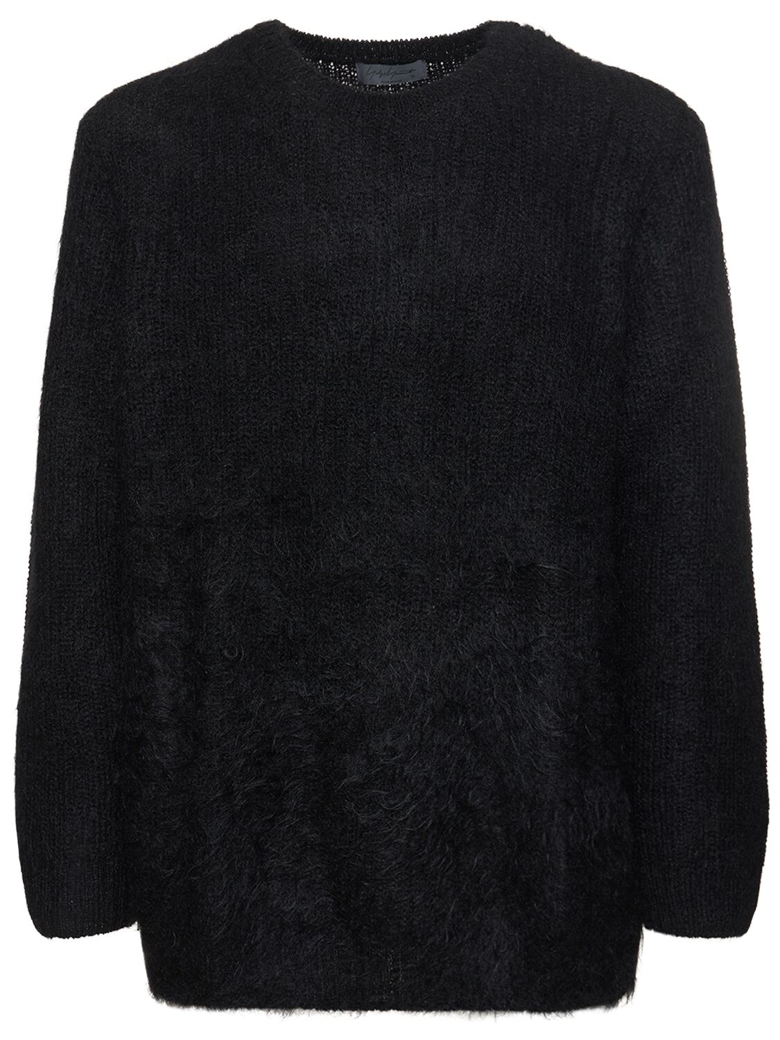 Image of Brushed Mohair Blend Crewneck Sweater
