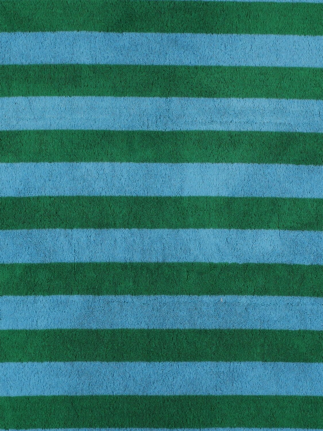 Shop Dusen Dusen Field Stripe Cotton Bath Towel In Multicolor