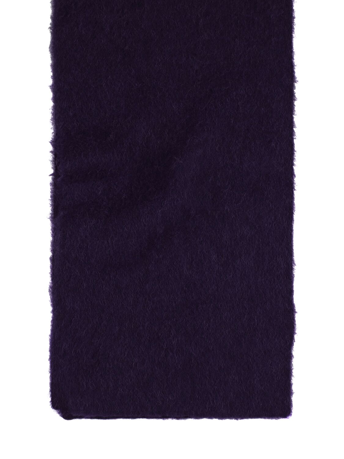 Shop By Far Solid Brushed Alpaca Blend Scarf In Navy