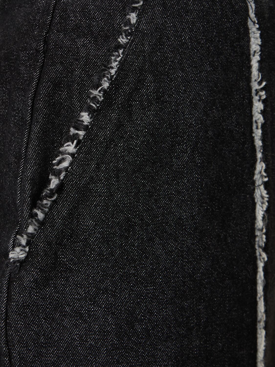 Shop Cannari Concept Shelby Raw Cotton Denim Pants In Blue