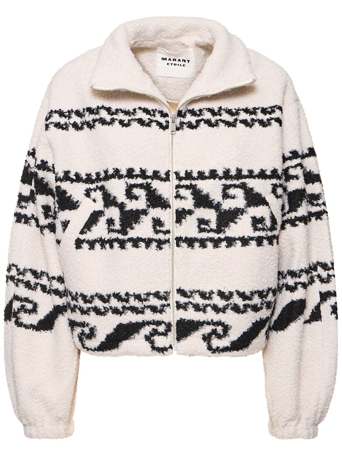 Marant Etoile Mackensy Printed Tech Sweatshirt In Ecru