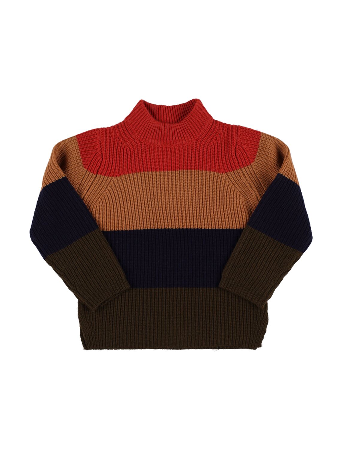 Liewood Kids' Striped Wool Knit Sweater In Multicolor
