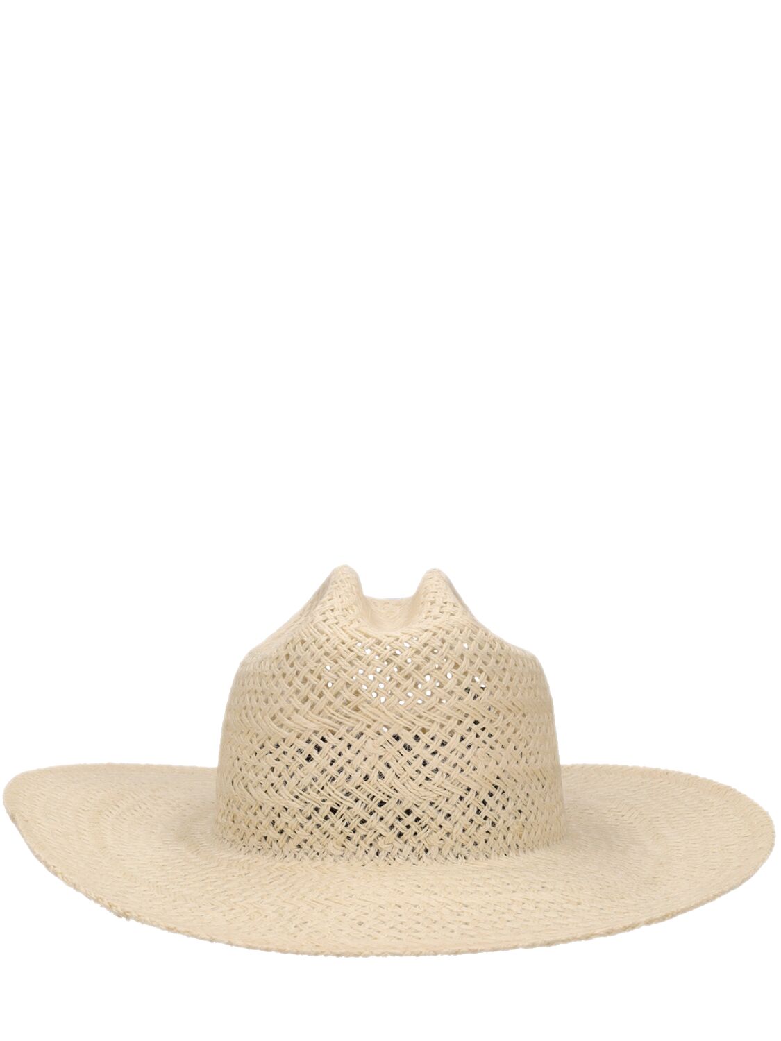 Janessa Leone Aiden Straw Western Hat In Natural