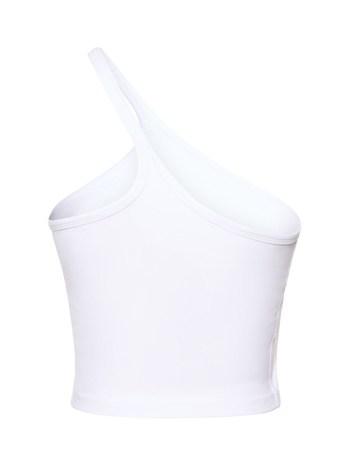 Shop Beyond Yoga One Up Spacedye Cropped Tank Top In White