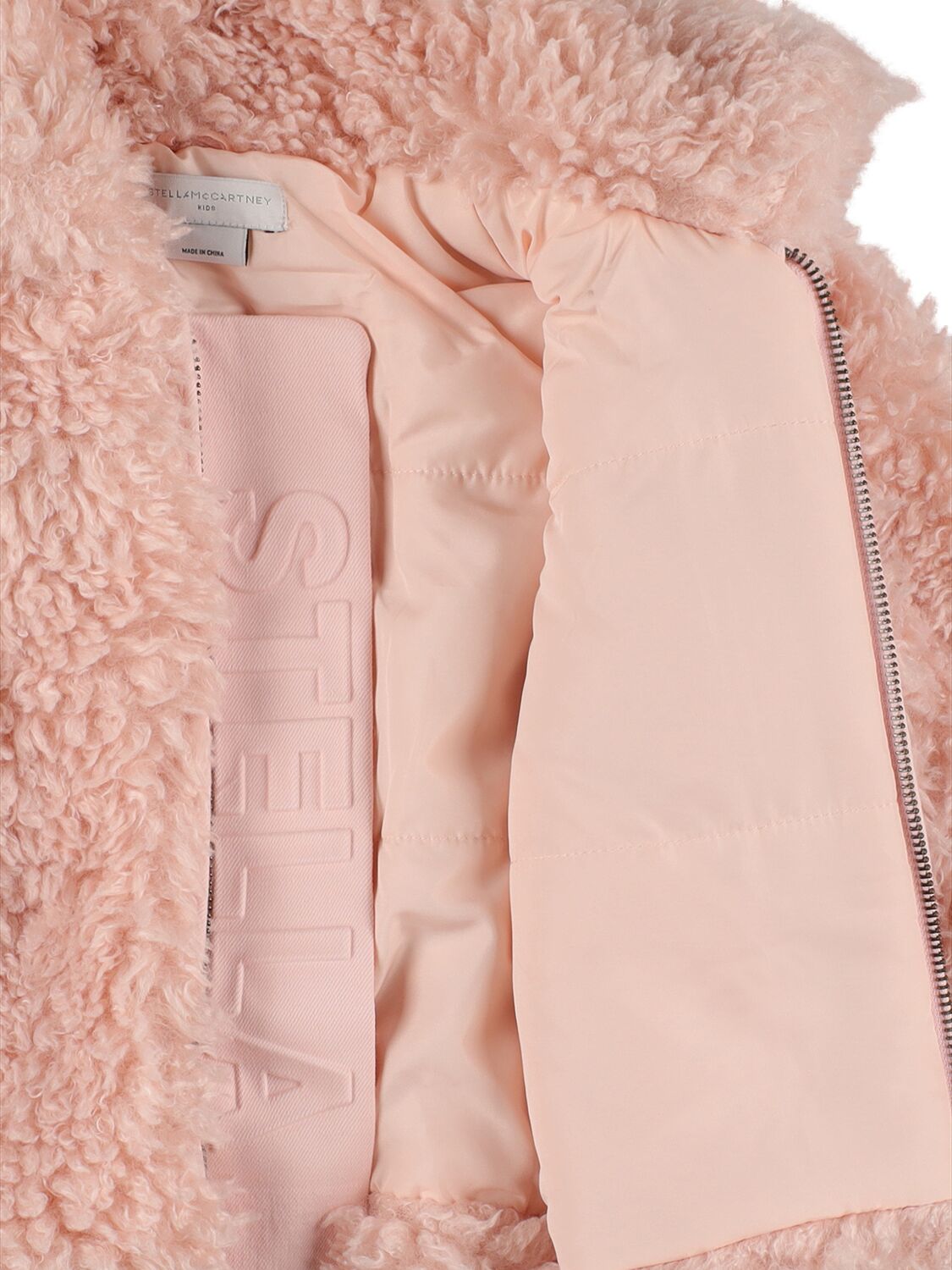 Shop Stella Mccartney Recycled Faux Fur Jacket In Pink