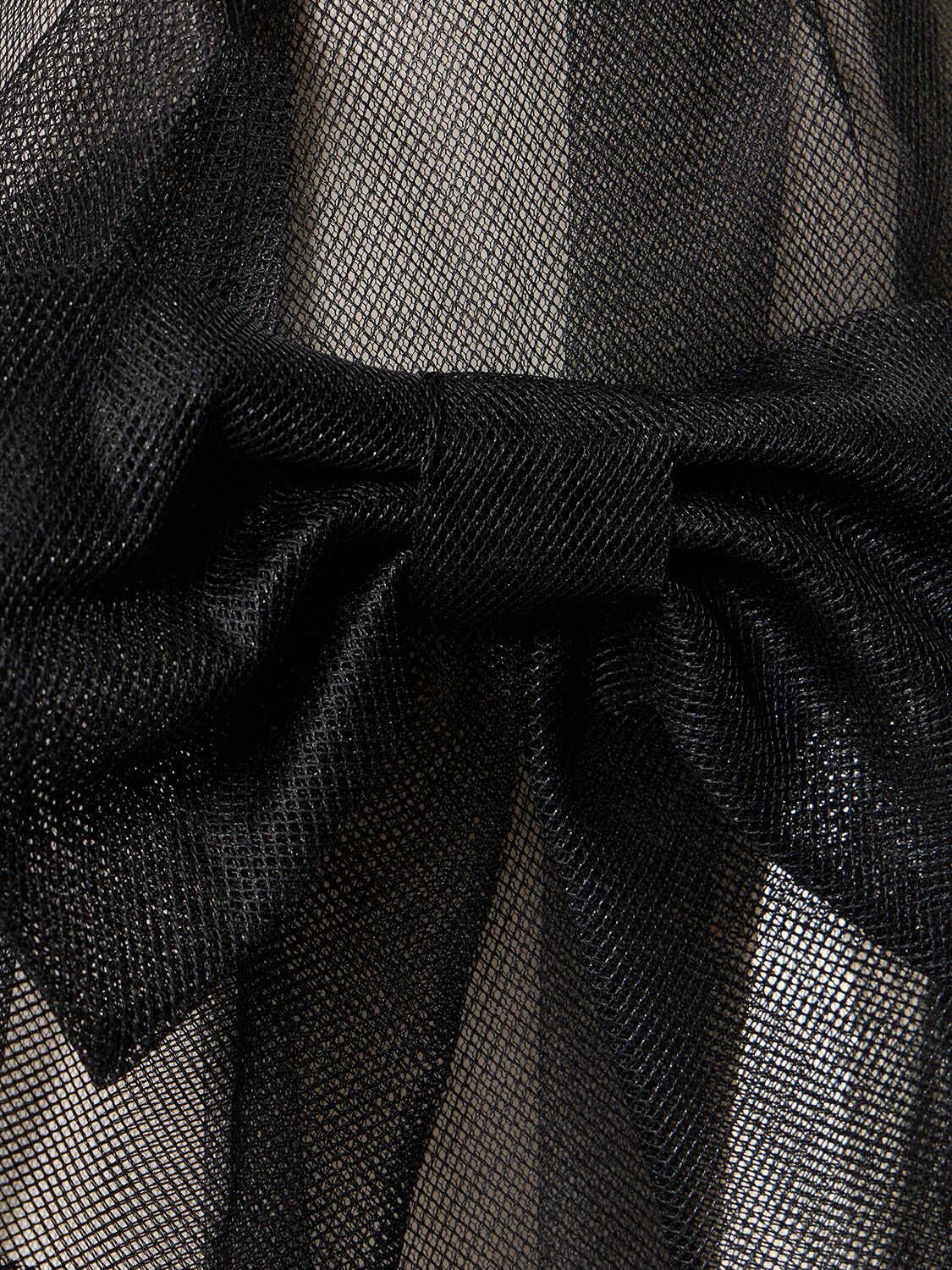 Shop Maison Margiela Tulle Midi Corset Dress In Black