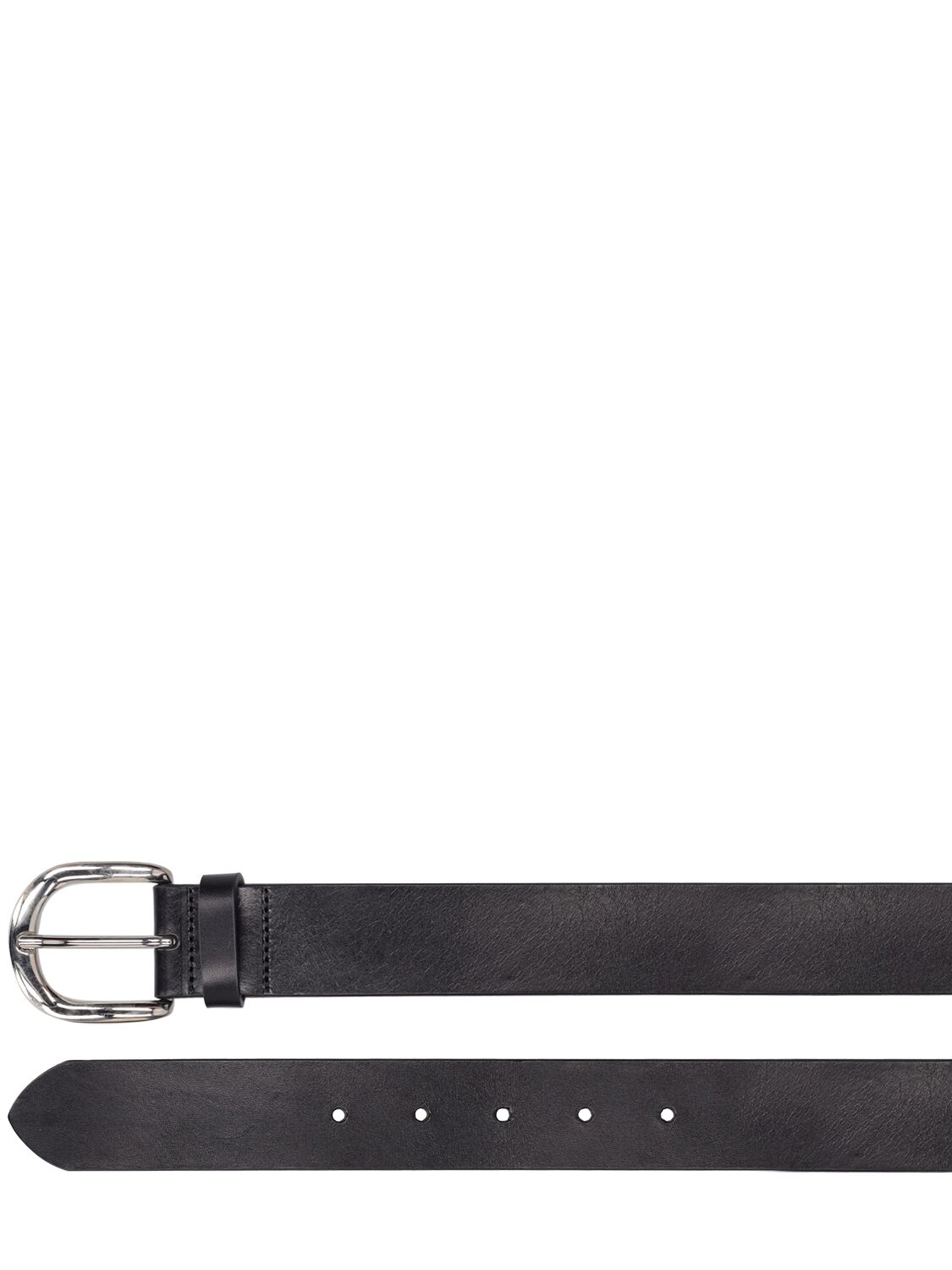 Shop Marant 3.5cm Zaph Leather Belt In Black,silver
