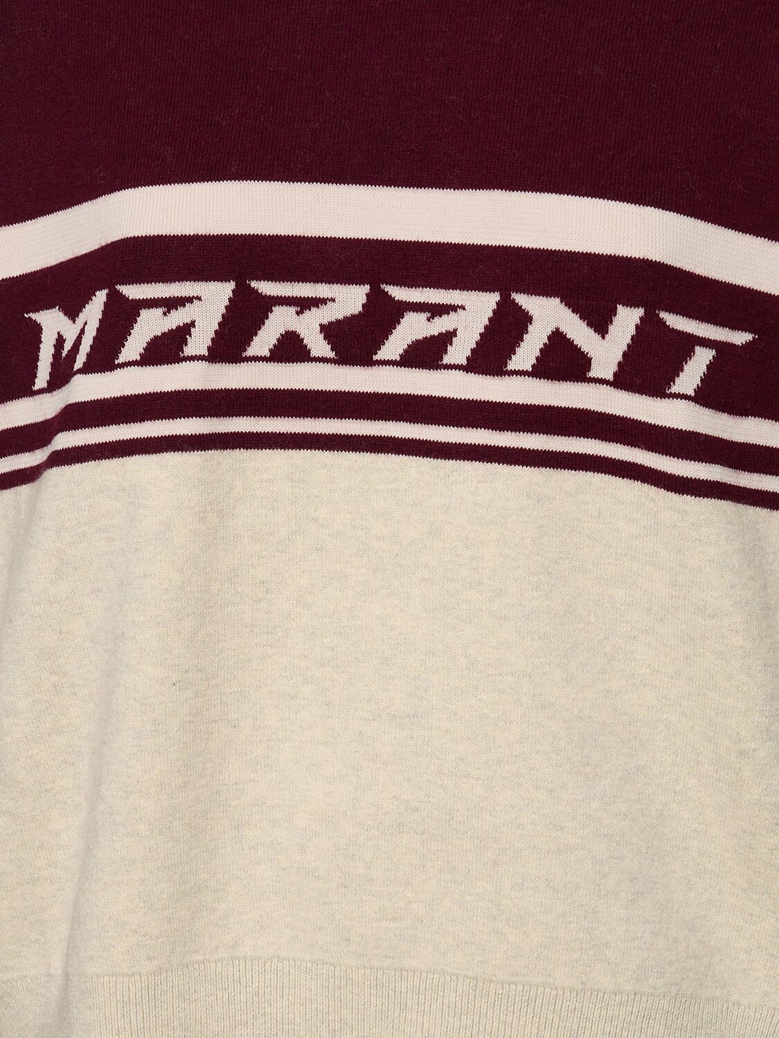 Shop Marant Etoile Callie Cotton Blend Logo Sweater In Purple,multi