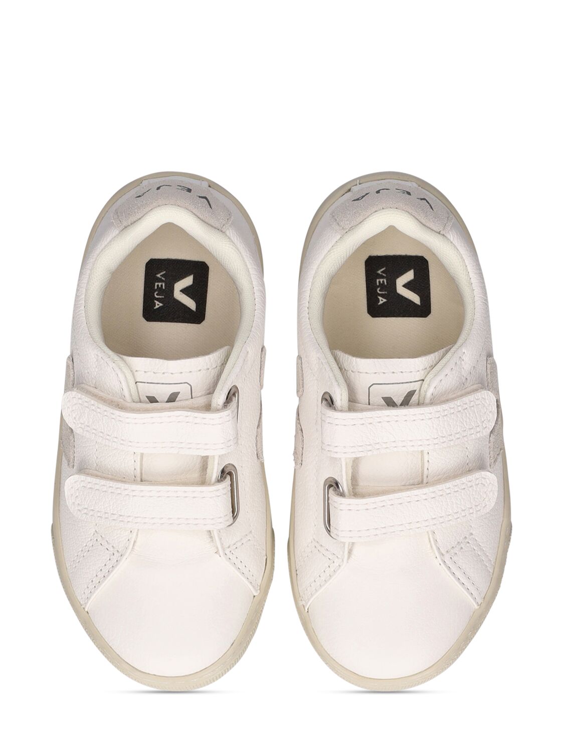 Shop Veja Esplar Chrome-free Leather Sneakers In White