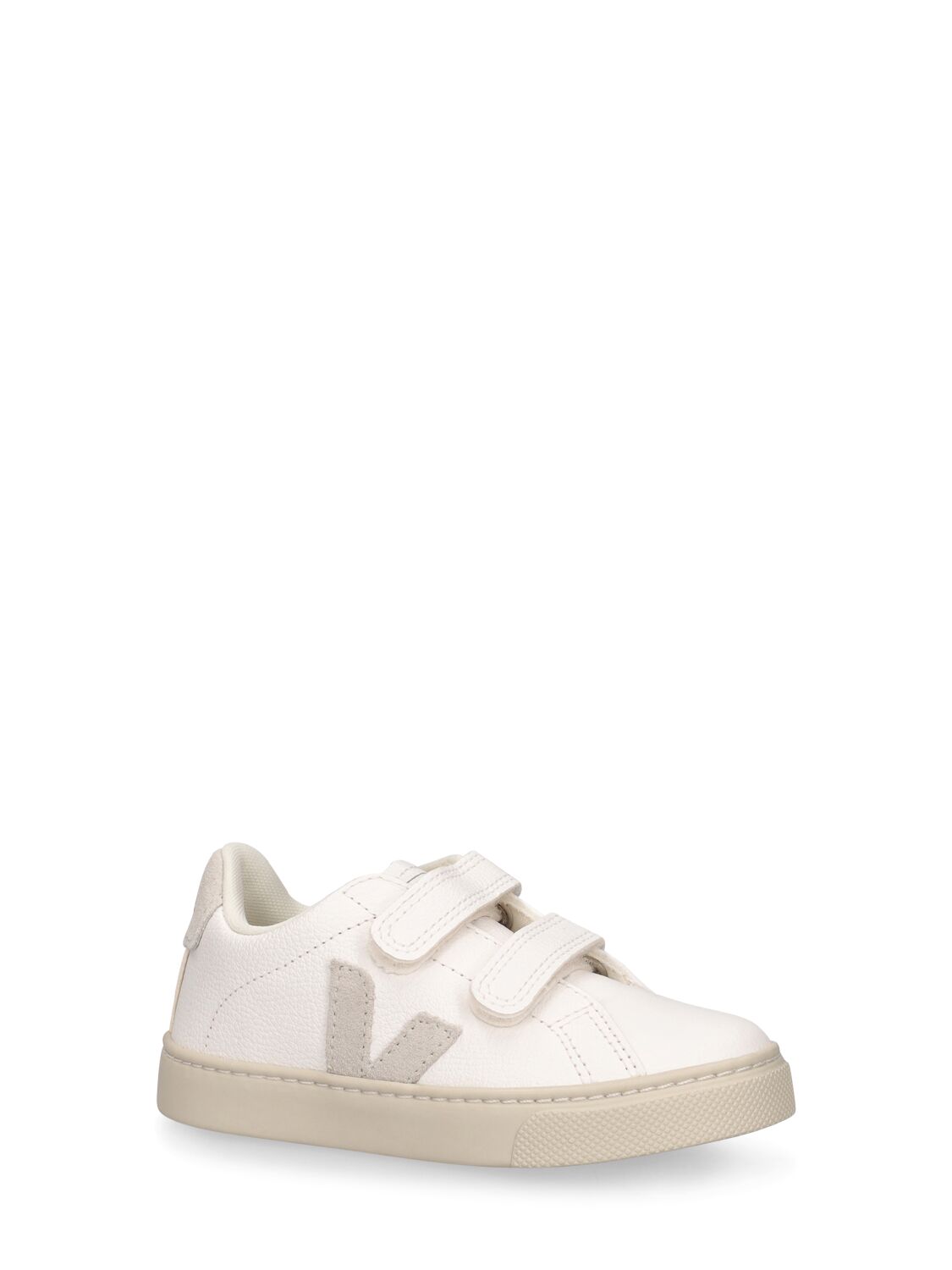 Shop Veja Esplar Chrome-free Leather Sneakers In White