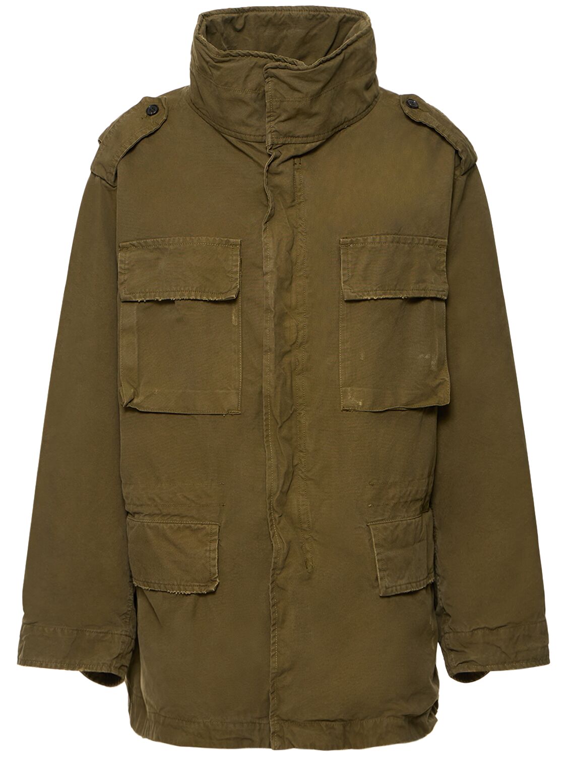 Shop Darkpark Lady Jensen Cotton Jacket In Military Green