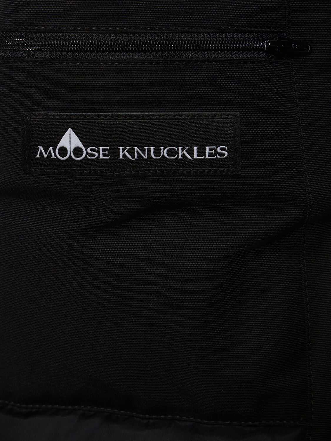 Shop Moose Knuckles Ballistic Cotton Down Bomber W/ Faux Fur In Black