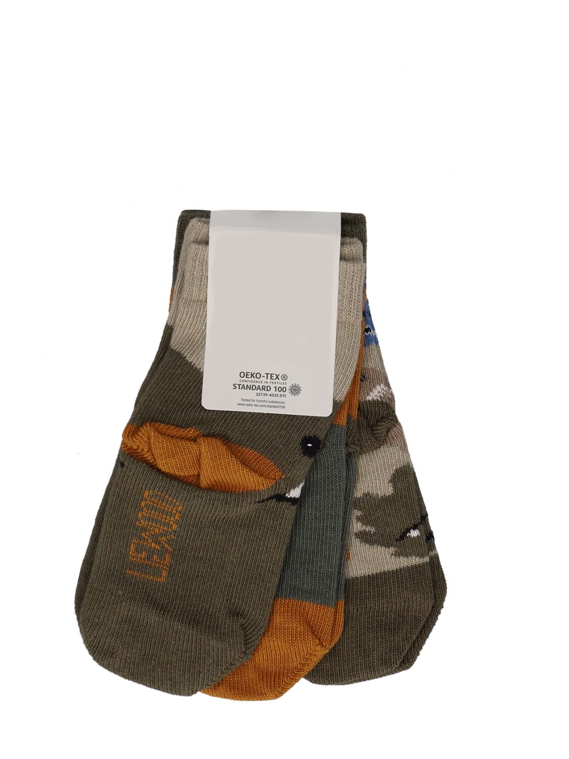 Shop Liewood Pack Of 3 Recycled Nylon Cotton Socks In Grey
