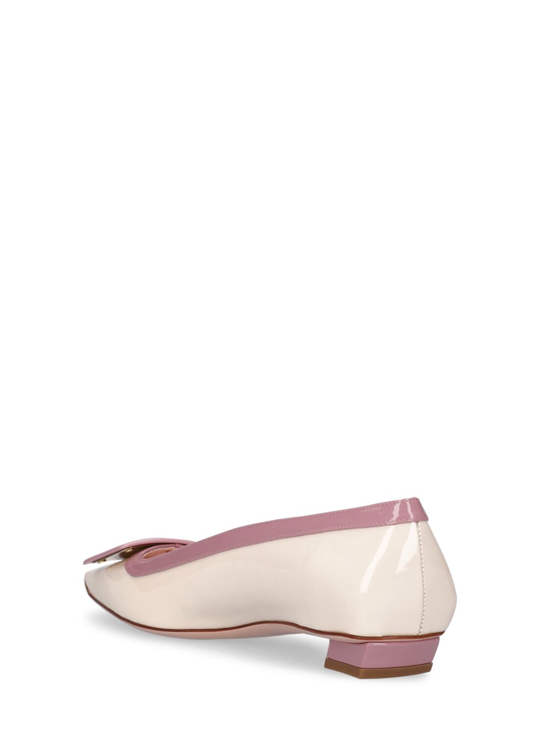 Shop Roger Vivier Lvr Exclusive Belle Vivier Leather Heels In White,lavender