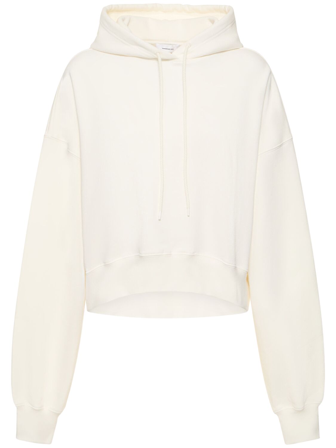 Wardrobe.nyc Oversized Cotton Hoodie In Off White