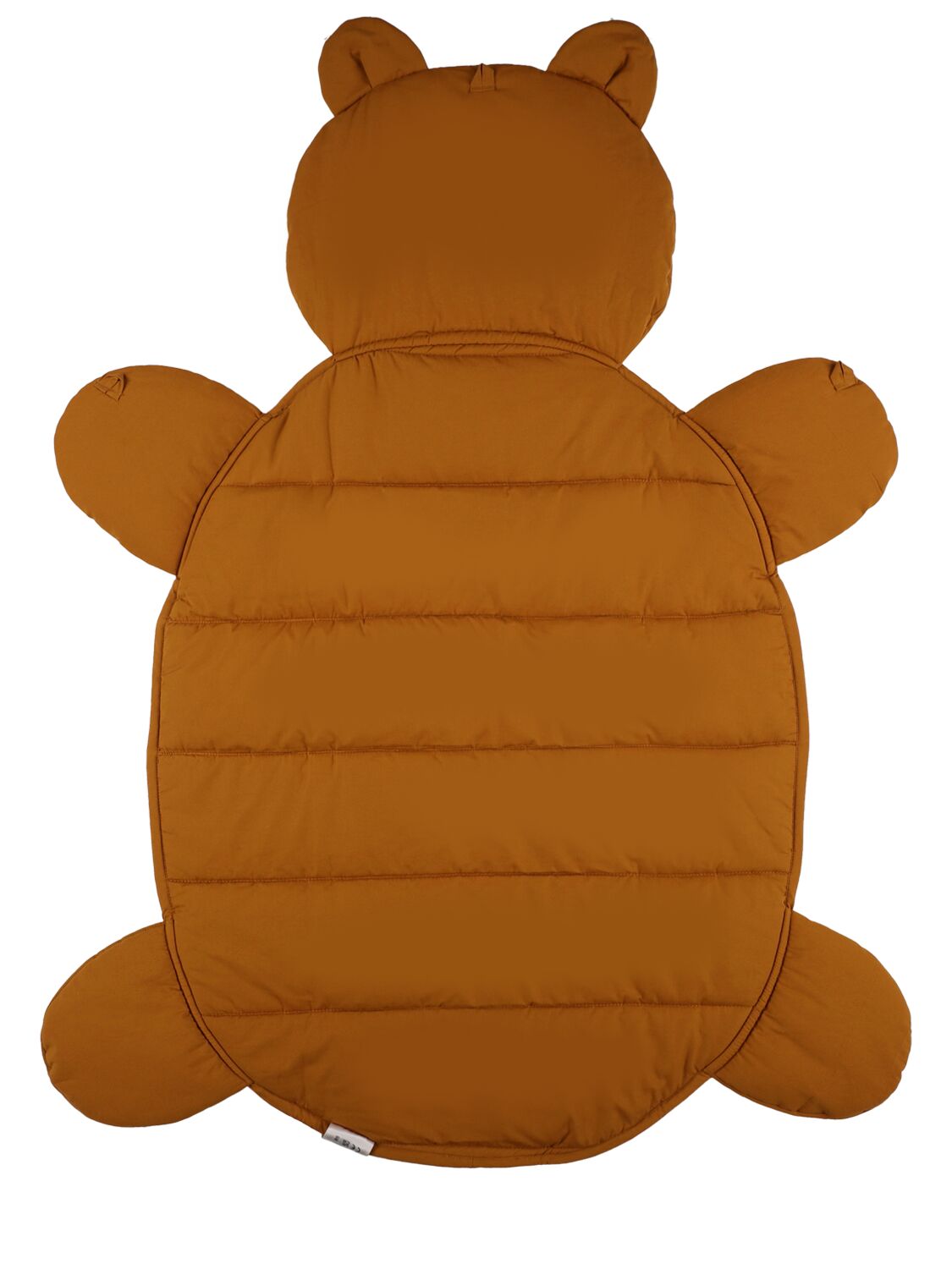 Shop Liewood Organic Cotton Puffer Activity Blanket In Brown