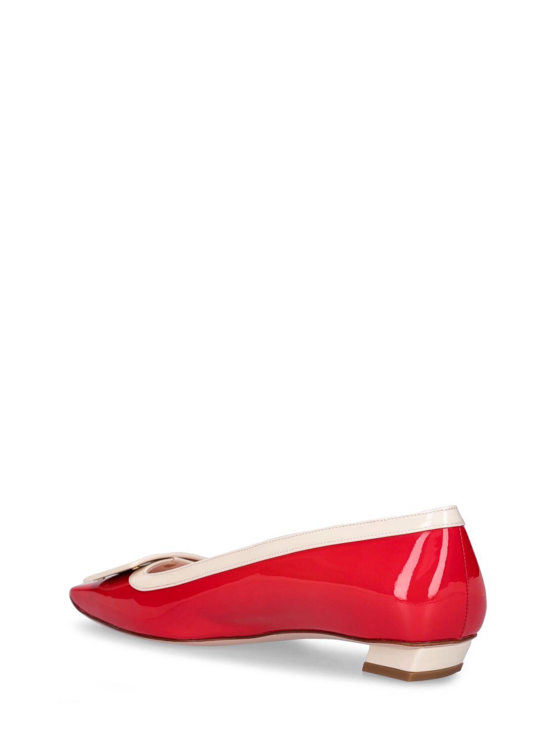 Shop Roger Vivier Lvr Exclusive Belle Vivier Leather Heels In Red,white