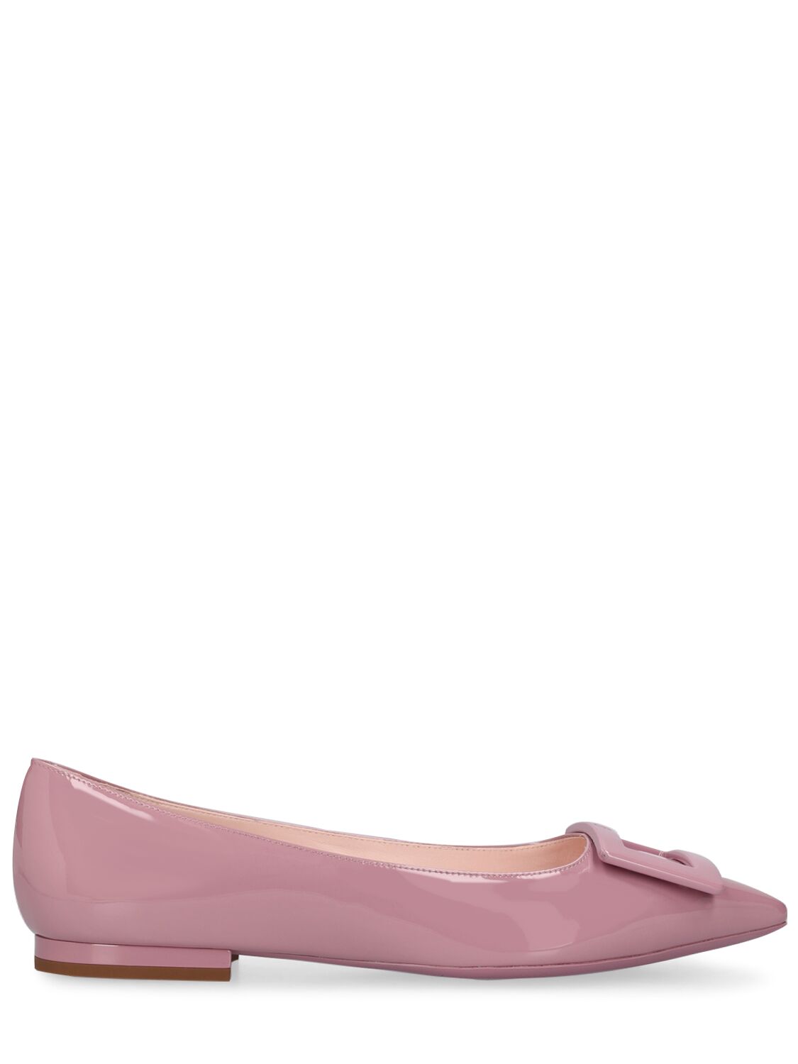 Roger Vivier Lvr Exclusive Gommettine Leather Flats In Lavender