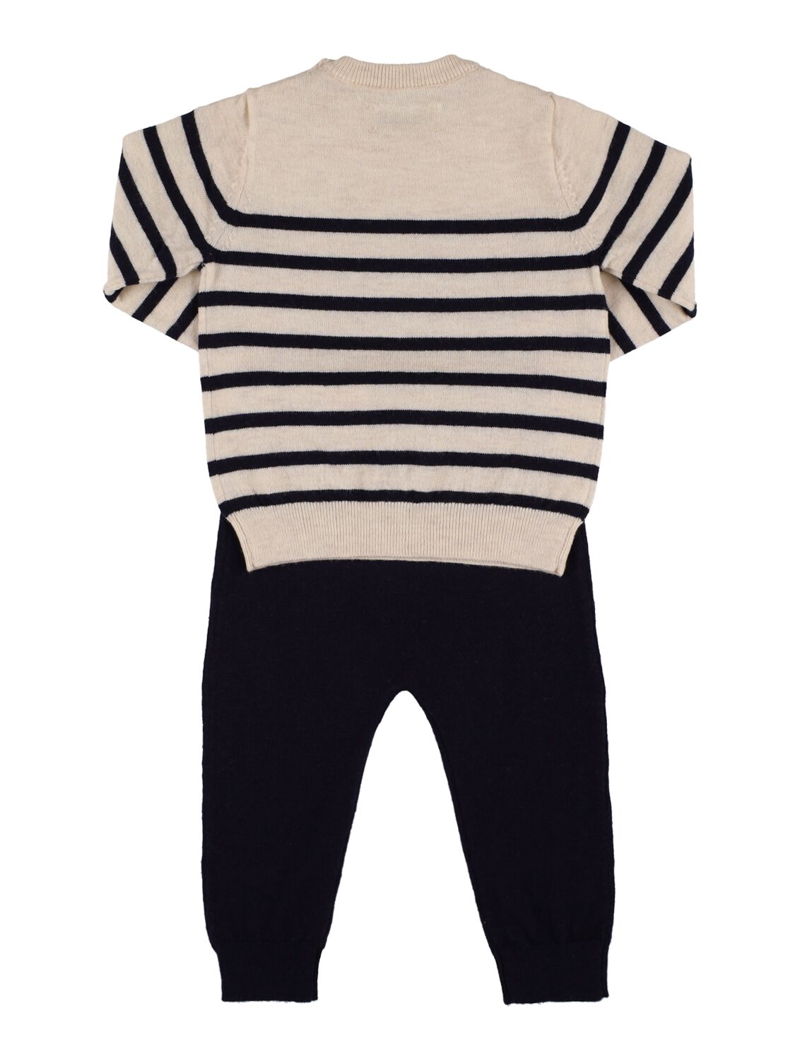 Shop Zadig & Voltaire Recycled Wool & Cashmere Sweater & Pants In Off White,navy