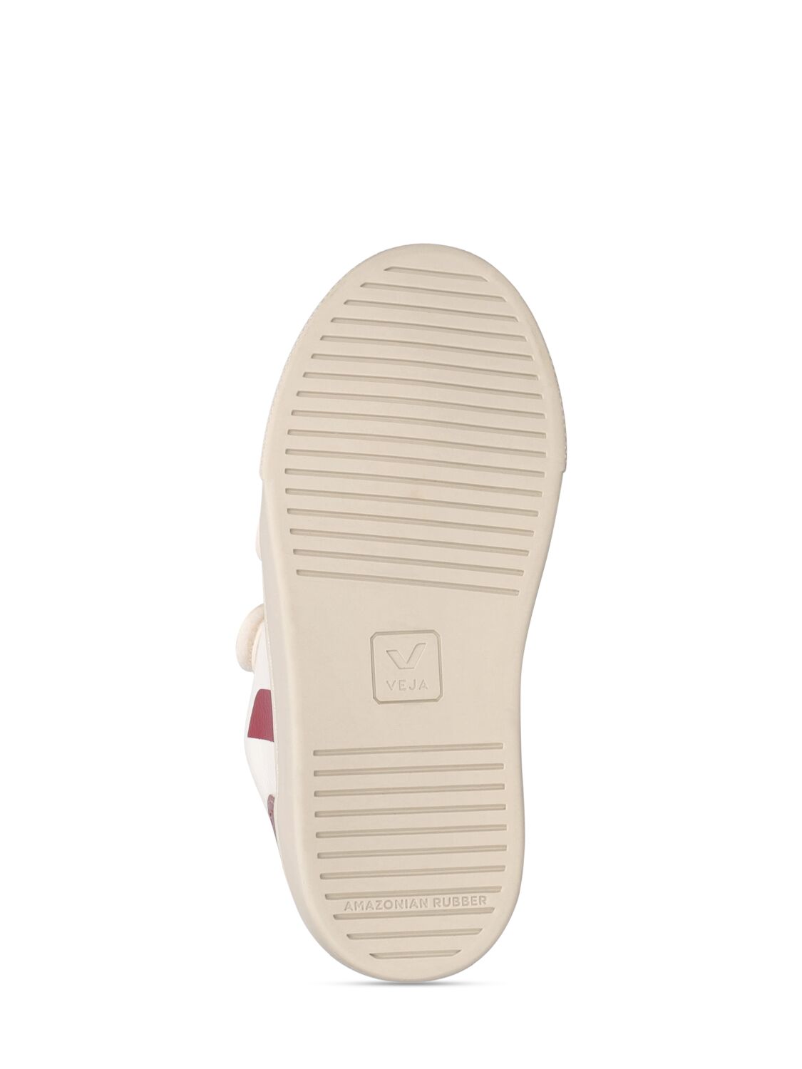 Shop Veja V-12 Chrome-free Leather Strap Sneakers In White,multi
