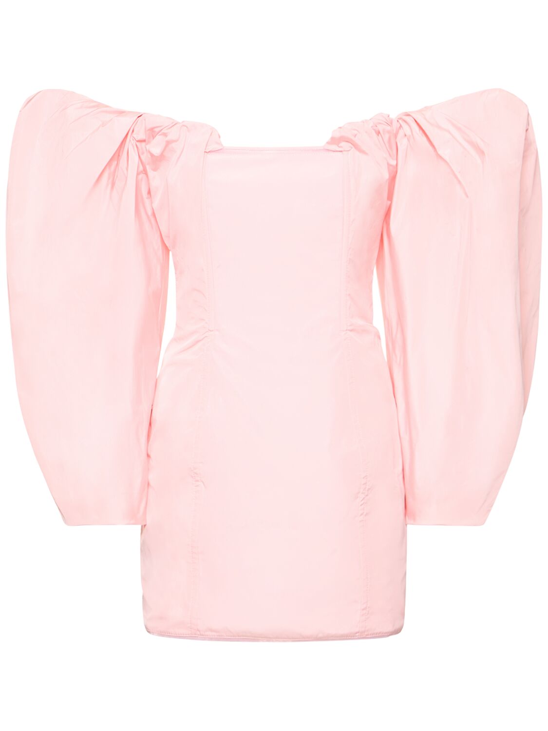Shop Jacquemus La Robe Taffetas Crepe Mini Dress In Light Pink