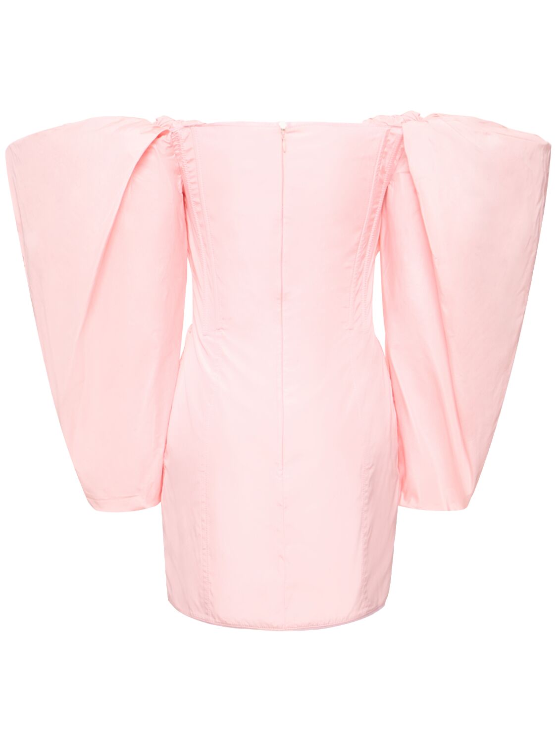 Shop Jacquemus La Robe Taffetas Crepe Mini Dress In Light Pink