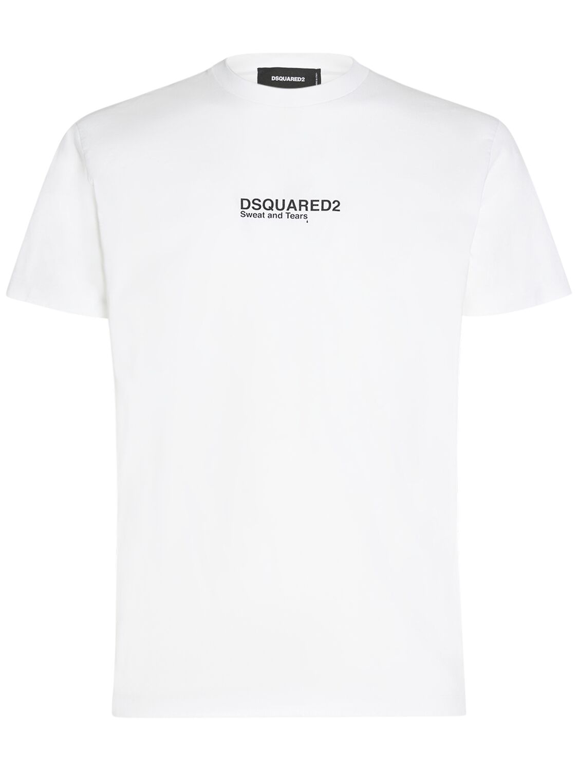 Dsquared2 T-shirt Aus Baumwolljersey Mit Logodruck In Weiss