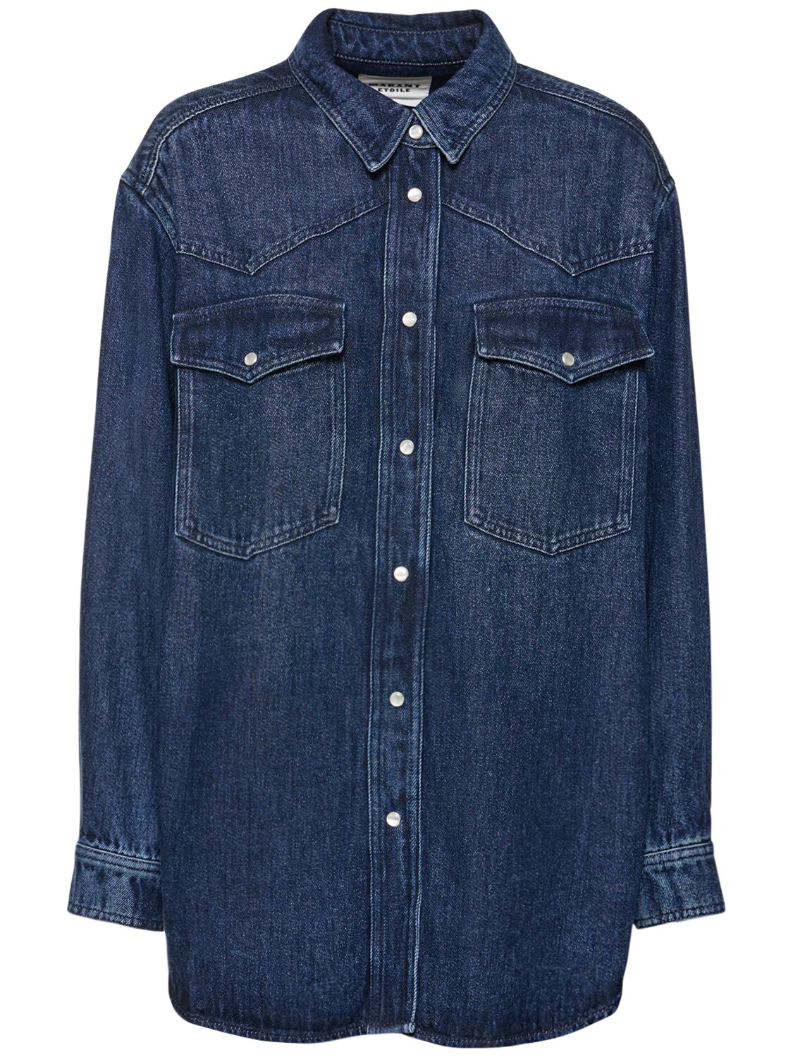 Marant Etoile Taniami Lyocell Shirt In Blue