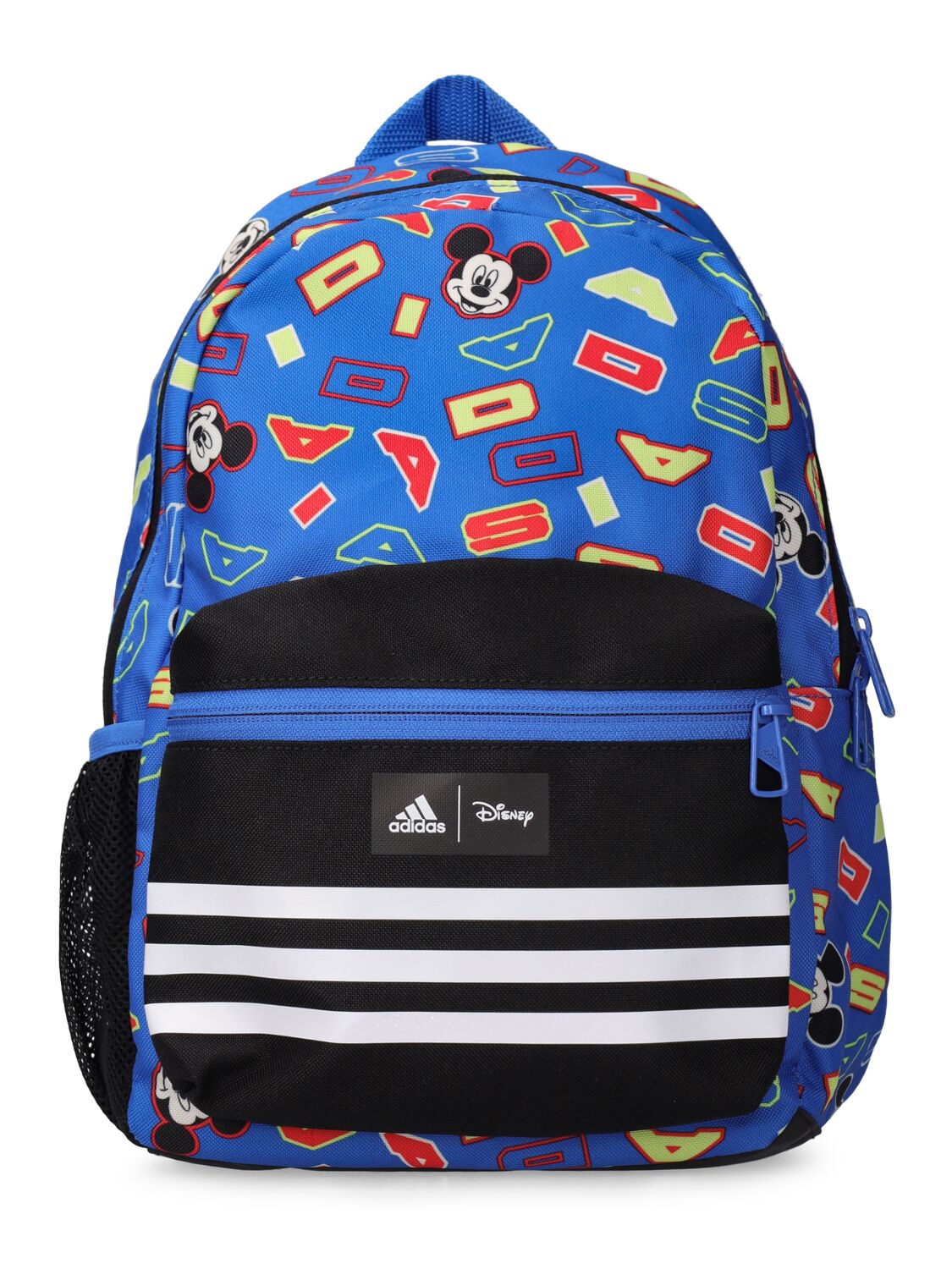 Adidas Originals Kids' Mickey Mouse Recycled Poly Backpack In Gray