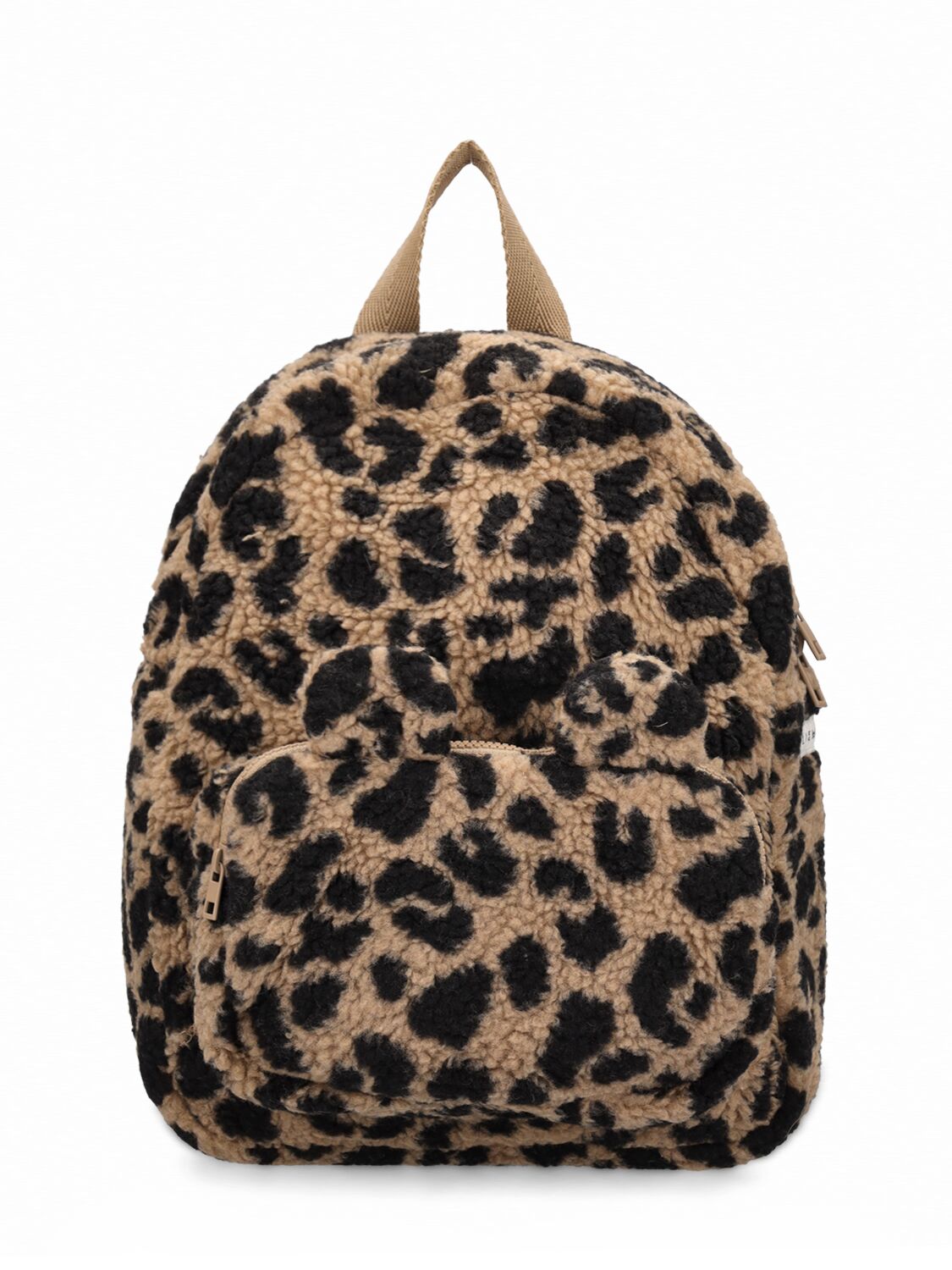 Liewood Kids' Leopard Teddy Backpack In Brown,black