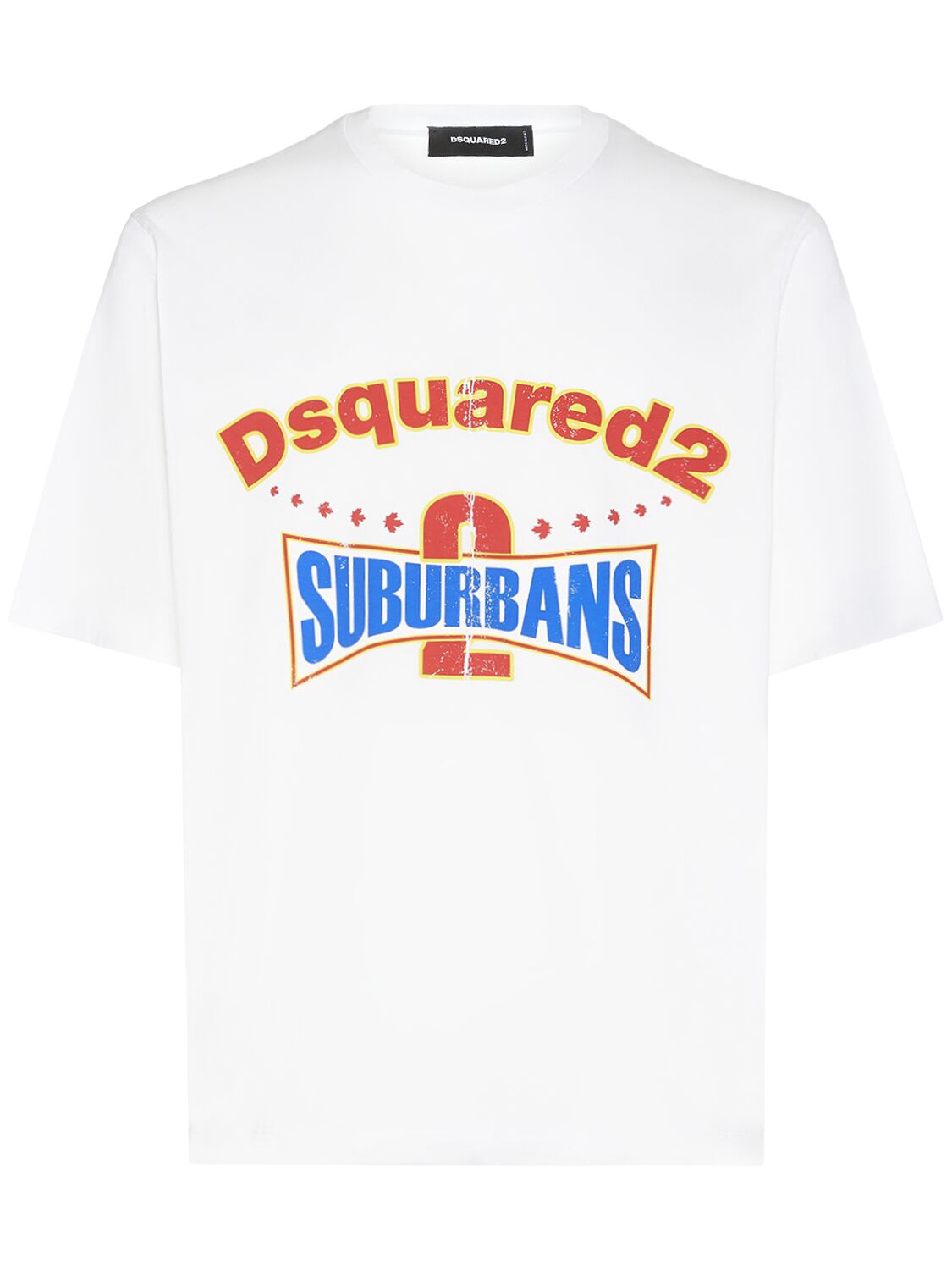 Dsquared2 T-shirt Aus Baumwolle Mit Logodruck In Weiss