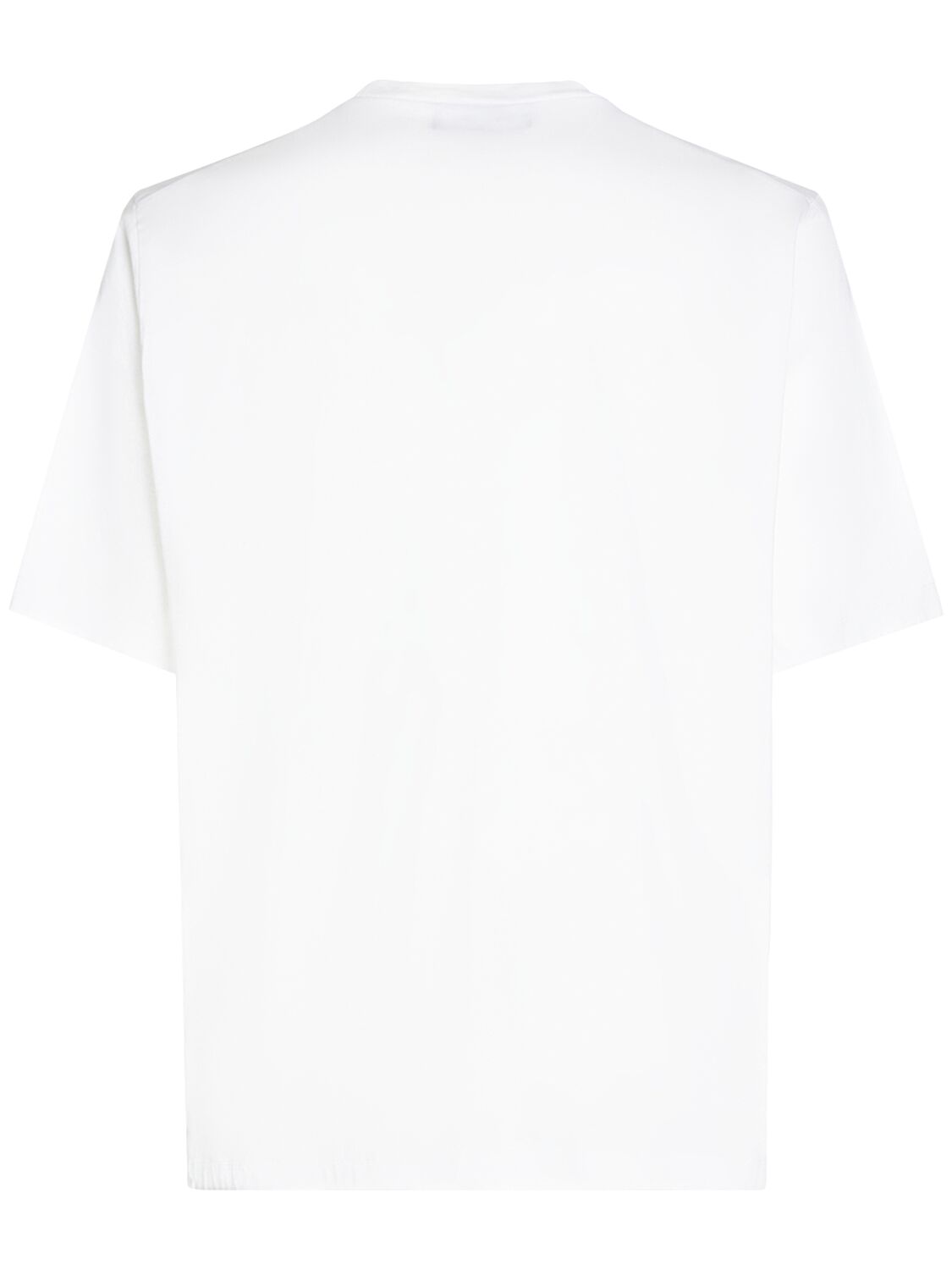 Shop Dsquared2 Logo Printed Cotton T-shirt In Weiss