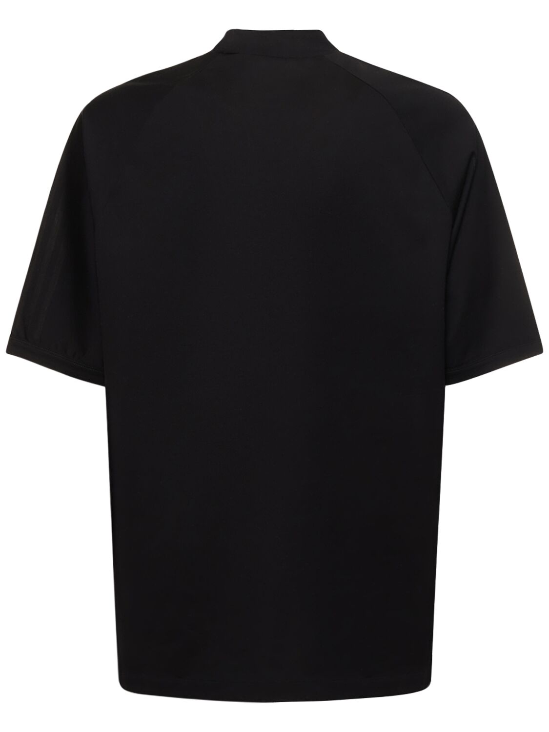 Shop Y-3 3-stripe Logo Cotton T-shirt In Black,owhite