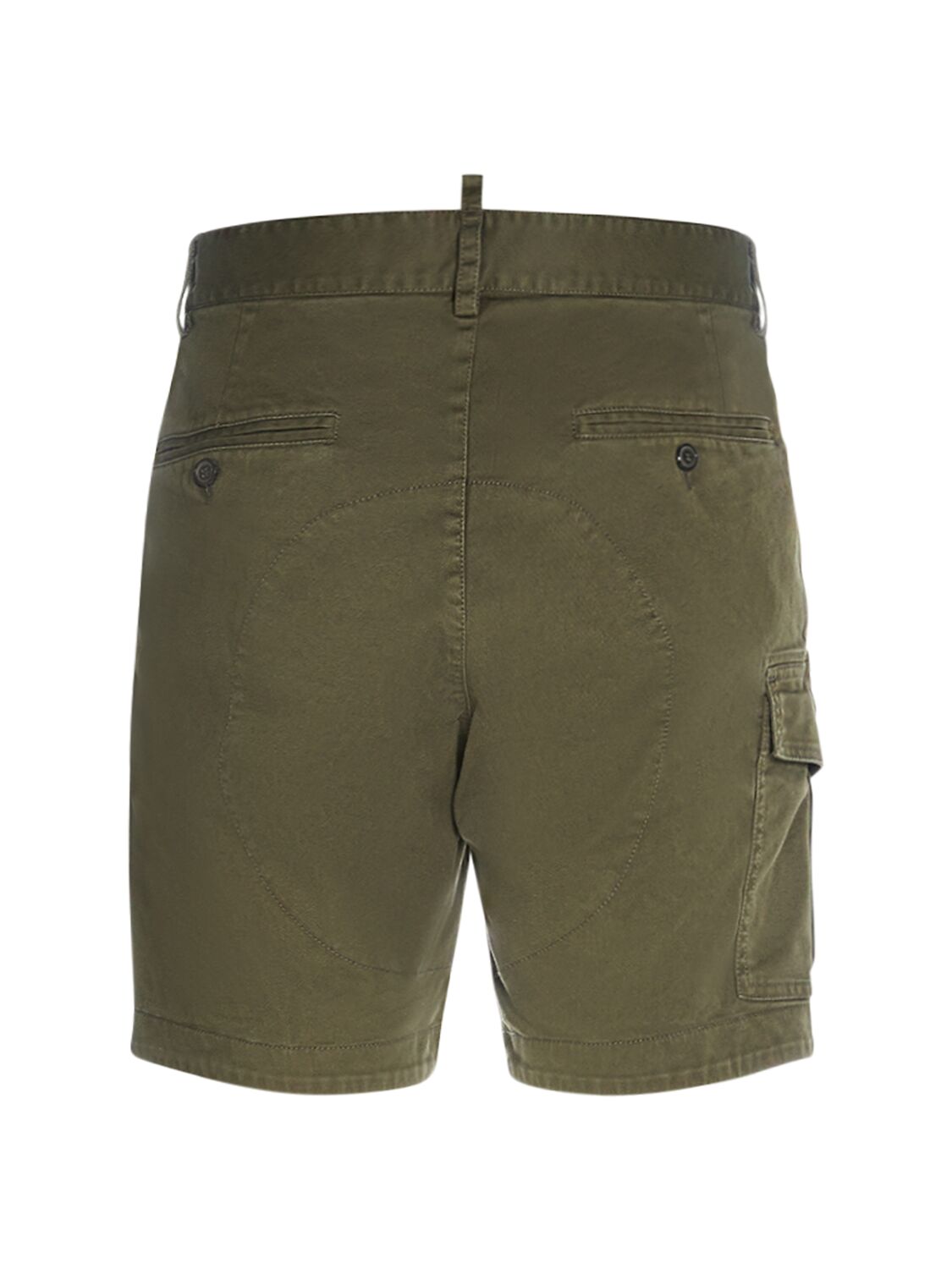 Shop Dsquared2 Sexy Cargo Stretch Cotton Shorts In Militärgrün