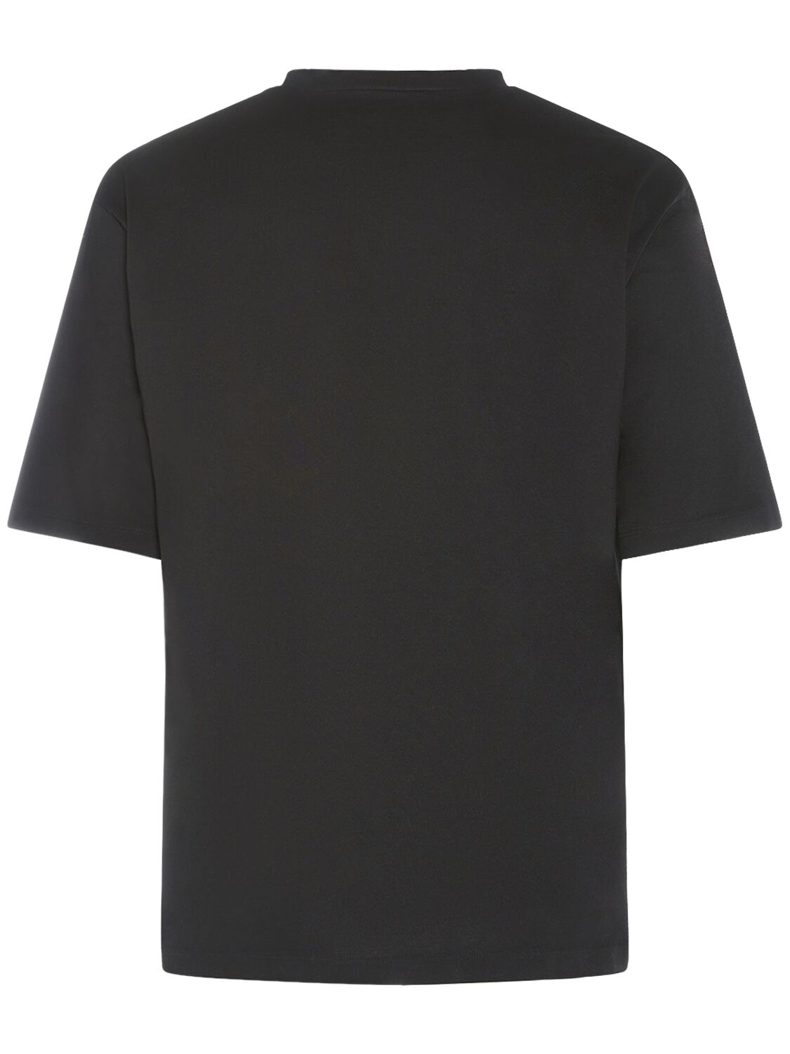 Shop Dsquared2 Logo Printed Cotton T-shirt In Schwarz