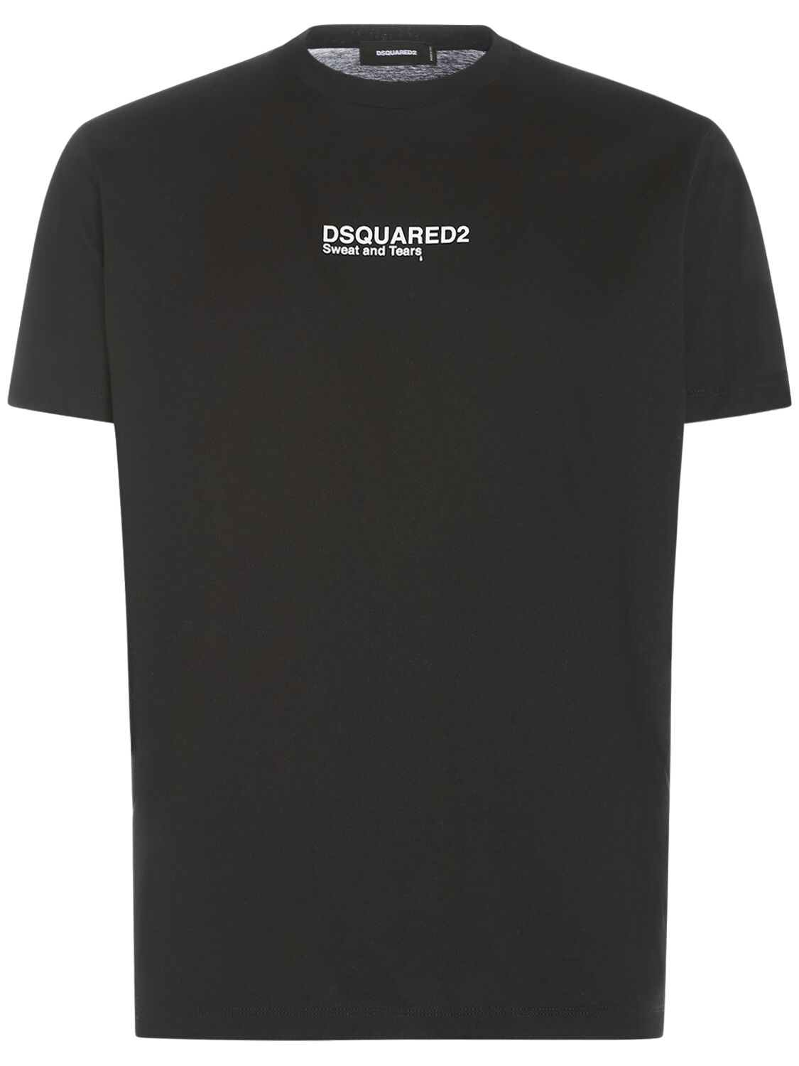 Dsquared2 T-shirt Aus Baumwolljersey Mit Logodruck In Schwarz