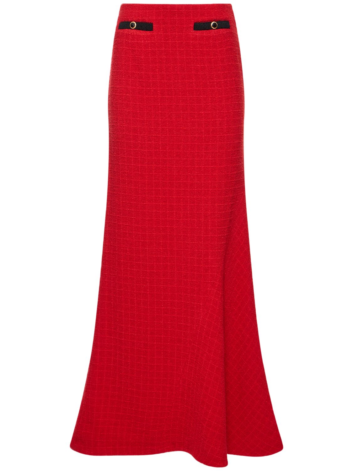 Tweed Bouclé Long Skirt – WOMEN > CLOTHING > SKIRTS
