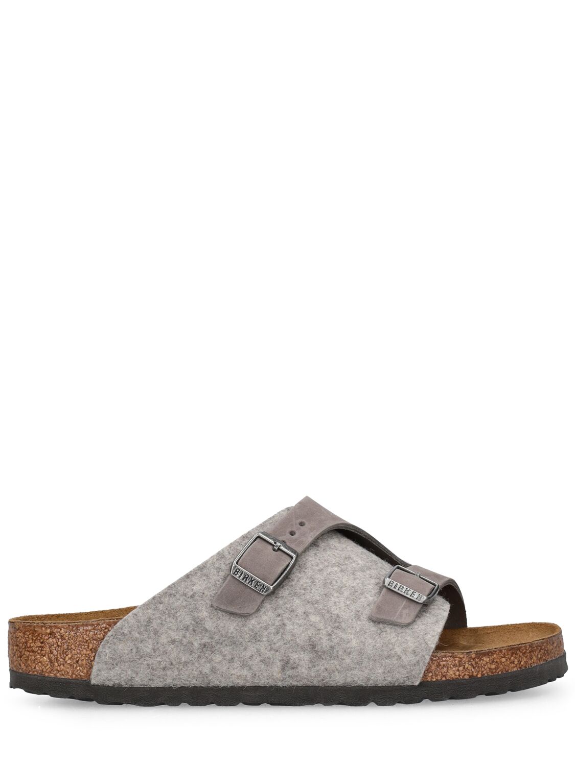 Birkenstock Zurich毛毡凉鞋 In Gray