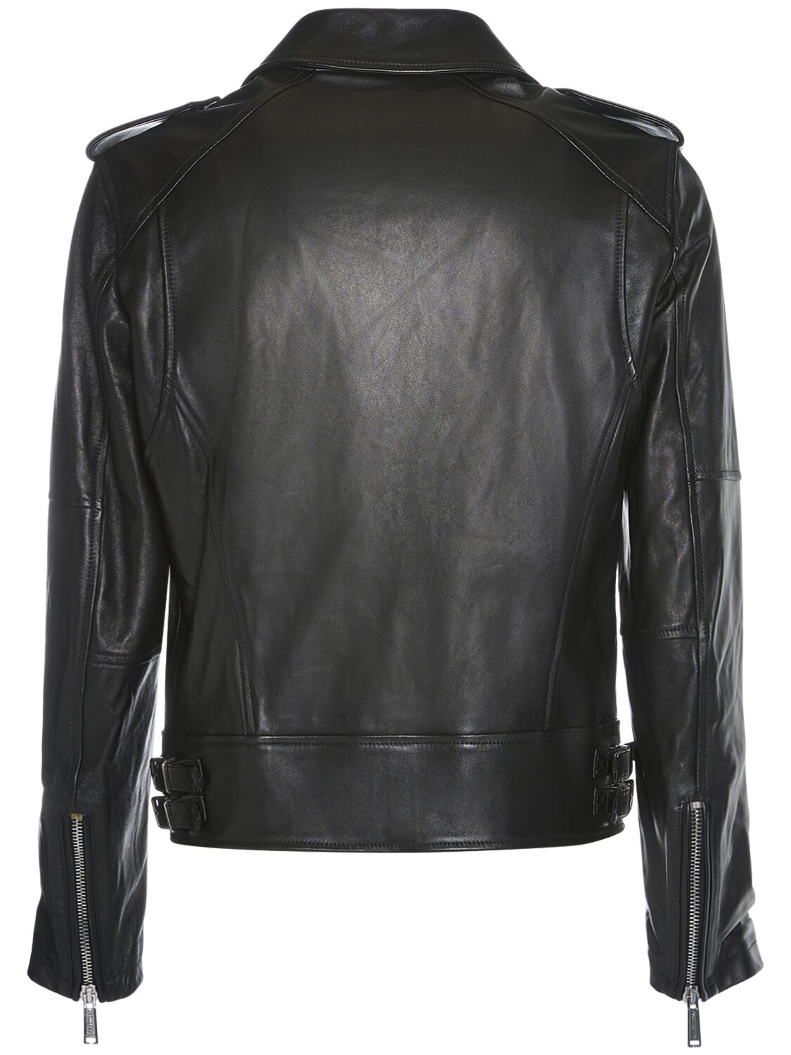 Shop Dsquared2 Kiodo Leather Zip Jacket In Schwarz