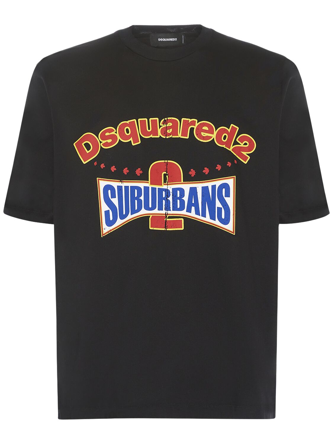 Dsquared2 T-shirt Aus Baumwolle Mit Logodruck In Schwarz