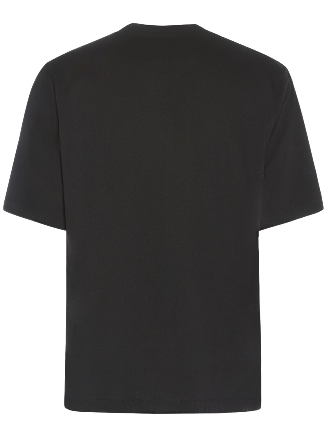 Shop Dsquared2 Logo Printed Cotton T-shirt In Schwarz