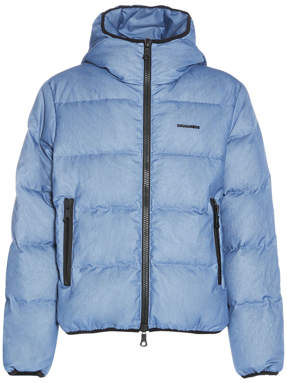 Dsquared2 Nylonjacke Mit Logo In Blau