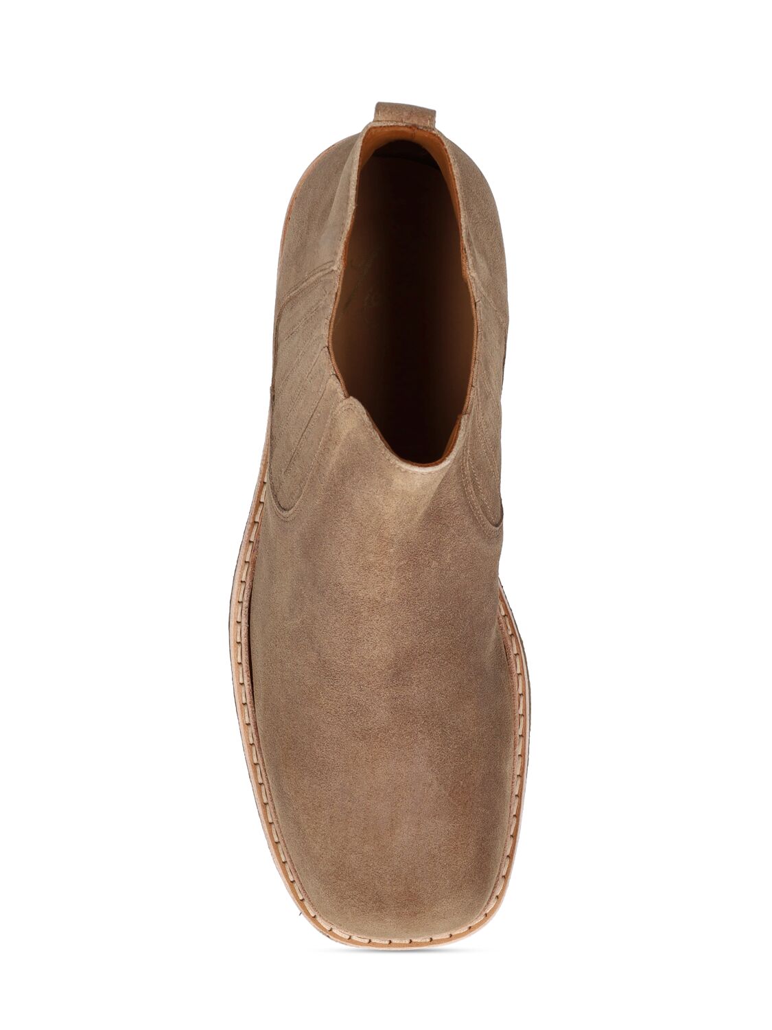 Shop Needles Suede Chelsea Boots In Taupe